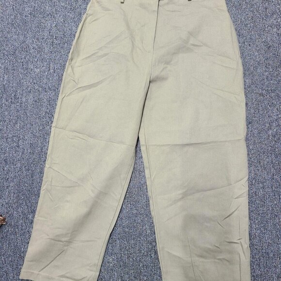Vintage Studio Slack-Style Capri Pants Women's 12 L (Beige/Tan) - Picture 3 of 8